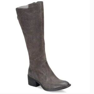 Born Felicia Grey Suede distressed Boot Sz 6.5 - NWOT